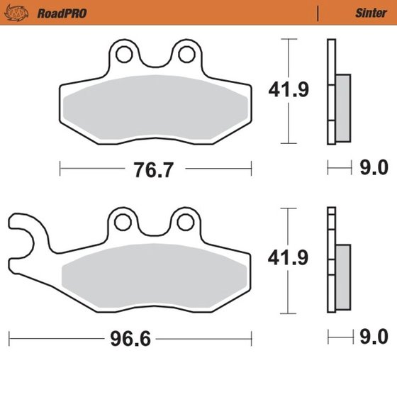 X7 250 (2008 - 2009) scooter brake pad | MOTO-MASTER