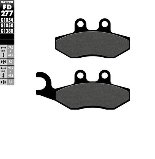 LIBERTY 125 (2007 - 2015) organic brake pad for scooter | GALFER