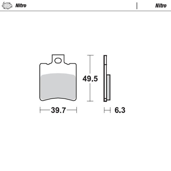 NRG 50 LC (2002 - 2004) sintered metal brake pad | MOTO-MASTER