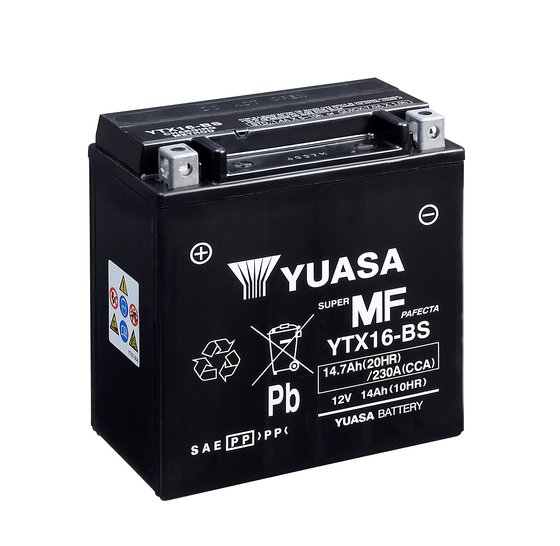 X9 500 (2001 - 2007) ytx16 fa battery | YUASA