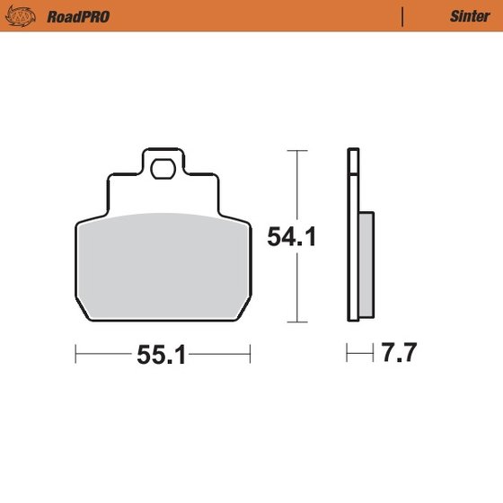 X8 250 (2006 - 2007) scooter brake pad | MOTO-MASTER