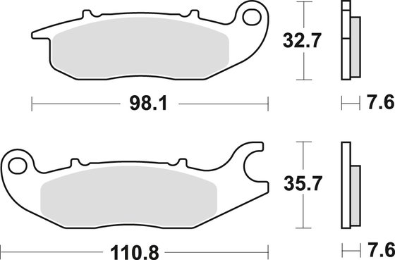 LIBERTY 125 (2016 - 2017) allround organic standard brake pad | TRW