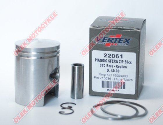 ZIP 50 2T (2011 - 2018) piston kit for gilera | Vertex