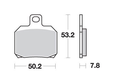 X9 125 (2001 - 2011) brakepads carbon tech | SBS