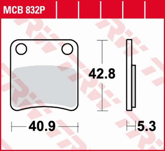 MP3 400 (2007 - 2014) sintered metal brake pad | TRW