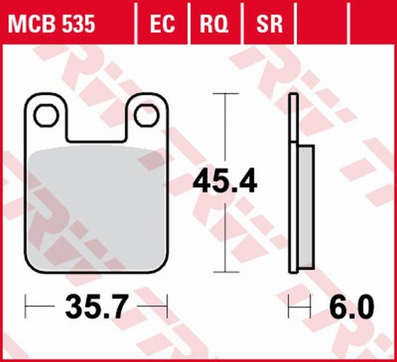 DIESIS 50 (2001 - 2005) organic offroad brake pad | TRW