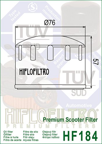 MP3 500 (2007 - 2018) alyvos filtras | Hiflofiltro