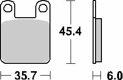 DIESIS 50 (2002 - 2005) sbs stabdžių kaladėlės carbon tech | SBS