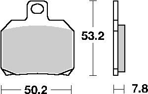 BEVERLY 500 (2006 - 2008) brakepads ceramic | SBS