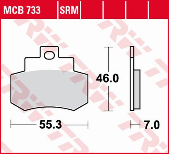 FLY 125 (2005 - 2016) organic street brake pad | TRW