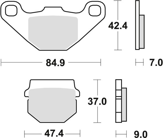 NRG 50 LC (1999 - 2017) allround organic standard brake pad | TRW