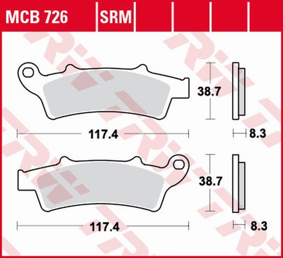 BEVERLY 350 (2012 - 2020) sintered metal brake pads | TRW